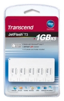 Transcend JetFlash T3 1Gb x 5 Technische Daten, Transcend JetFlash T3 1Gb x 5 Daten, Transcend JetFlash T3 1Gb x 5 Funktionen, Transcend JetFlash T3 1Gb x 5 Bewertung, Transcend JetFlash T3 1Gb x 5 kaufen, Transcend JetFlash T3 1Gb x 5 Preis, Transcend JetFlash T3 1Gb x 5 USB Flash-Laufwerk